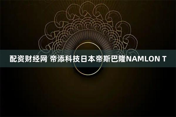 配资财经网 帝添科技日本帝斯巴隆NAMLON T